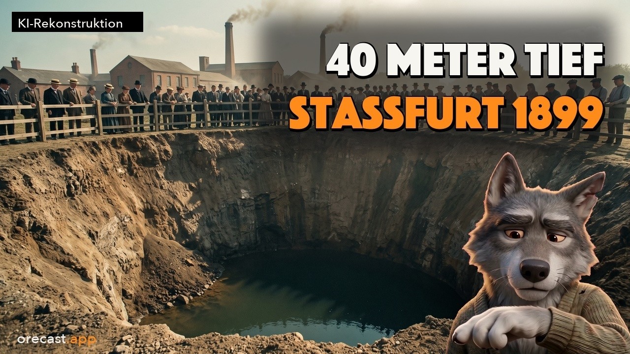 Video thumbnail: Staßfurt dug 3 million cubic metres of salt out of the ground. Then it caved in.